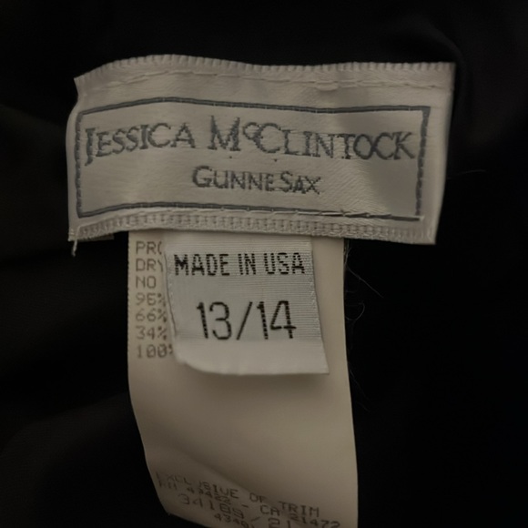 GUNNE SAX Jessica McClintock Rare Vintage Formal Dress - Picture 10 of 11